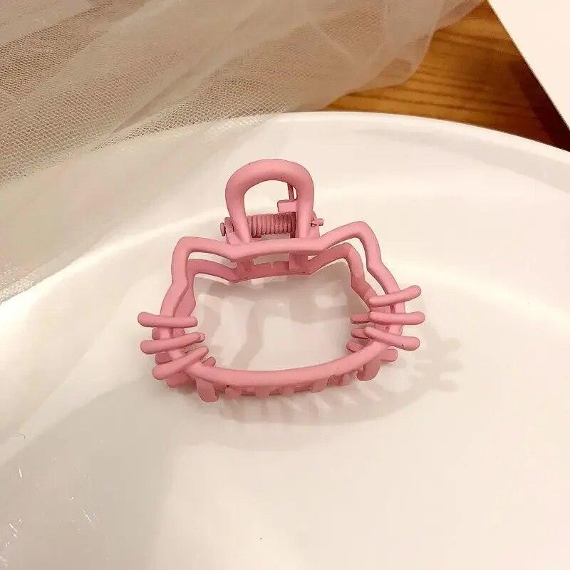 Корейская модная заколка для волос для девочек Ins, милый розовый медведь, кошка, красная вишня, заколка для затылка для женщин, аксессуары для укладки волос