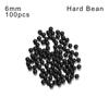 Hot Sea Stoppers Plastic Black Soft and Hard Bean Fishing Floats Beads Round