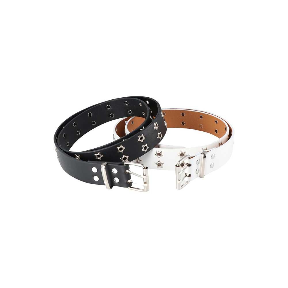 Metal Buckle Wide Side Star Hole Women Waistband Korean Waist Belts Waist Strap Double Grommet Hole