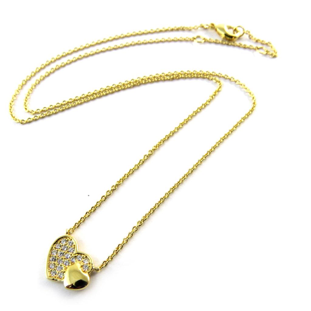 Les Trésors De Lily [N5371] - Gold Plated 'Love' Necklace