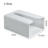 Wall Mounted Tissue Box Cover Space-saving Kitchen Organizer Creative Toilet Napkin Storage Adhesive Shelf Holder