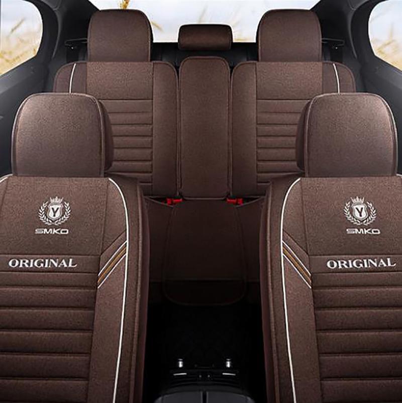 WTEMPO Универсальный чехол на сиденье Four Seasons для автомобиля, внедорожника, автофургона, спортивного автомобиля, пятиместный универсальный набор подушек для автомобильного сиденья