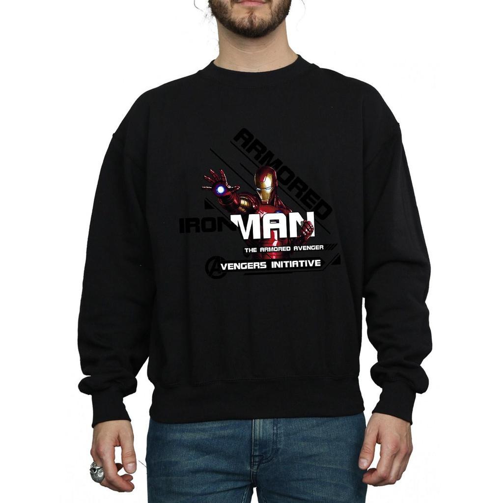 Marvel Mens Iron Man Armored Avenger Sweatshirt