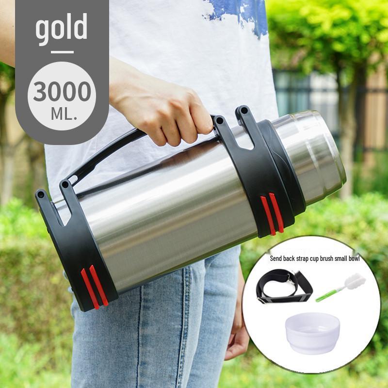 Large Capacity Stainless Steel Thermos Cup for Men & Women - Portable Car Bottle for Home & Outdoor Use