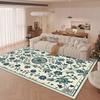 Luxury Big Size Decorative Rug for Living Room Floral Design Cute Girl Room Decor Carpet Soft Non-slip Mat for Kids Washable
