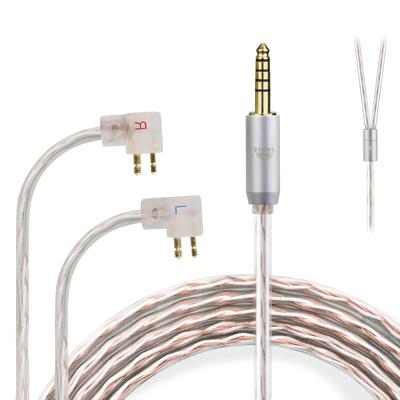 Okcsc JBX Recable ER4P Кабель для наушников для наушников и гарнитур Совместим с OFC Длина ER4B, ER4S, ER4PT, ER6I и т. д.. 4-ядерный 1,2 м 4,4 мм