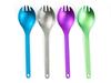Snow Peak Titanium Spork, Green, SCT-004GR (x 4)