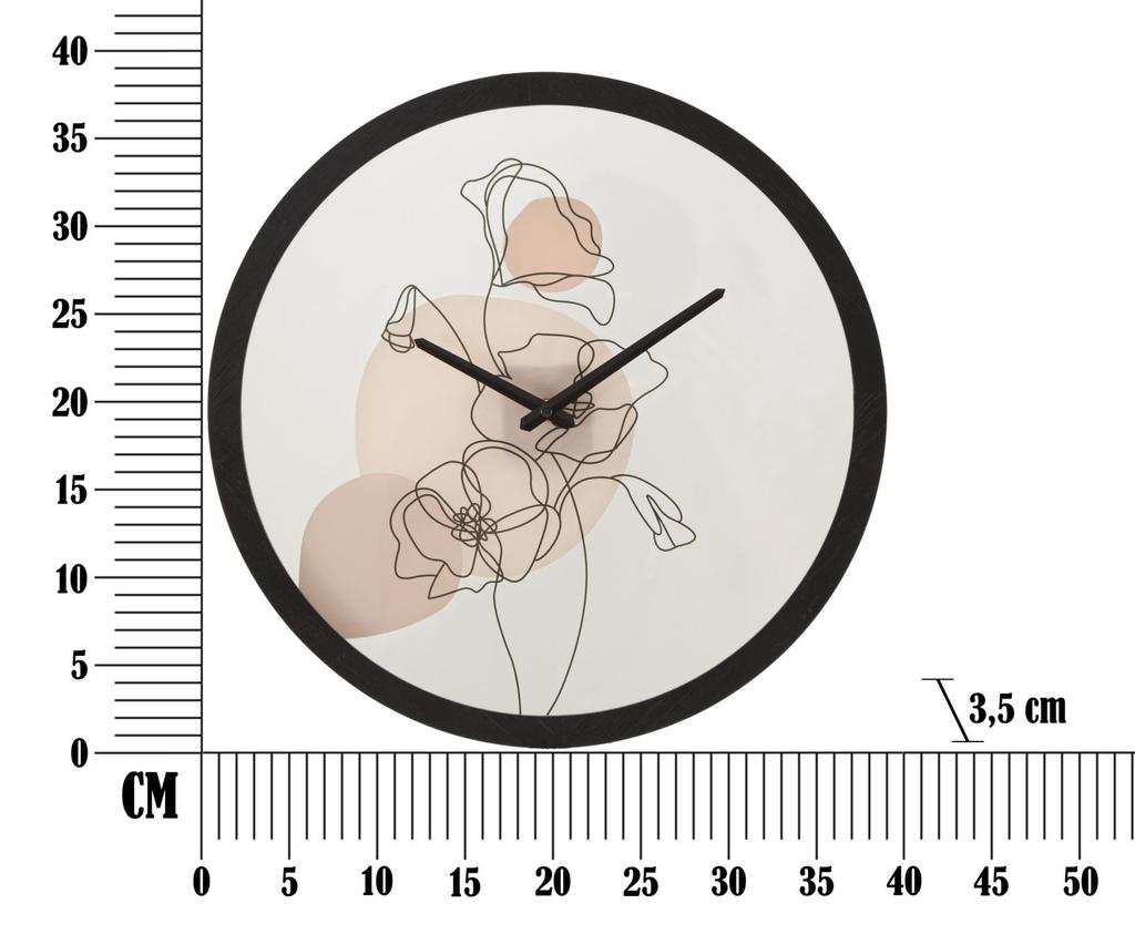 Настенные часы Цветок -B- см Ø 40X3,5