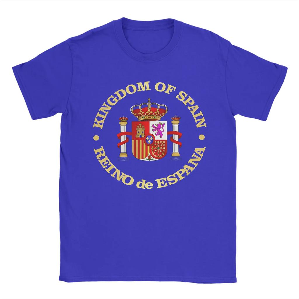 The Coat Of Arms Of Spain T Shirts Unisex Pure Cotton Vintage Tshirts Crewneck Tees Short Sleeve Clothing Gift Idea