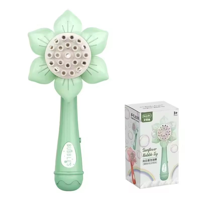 Electric Bubble Gun Toys for Kids 23 Holes Bubbles Machine Soap Blower Blowing Toy Party Outdoor Games Boys Girls Gift