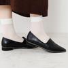 Himiko Metal Line Soft Leather Flat Pumps / 653101 Black 240