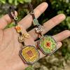 Позолоченная эмаль Брелок-подвеска Счастливая тыква и Килинь Абак