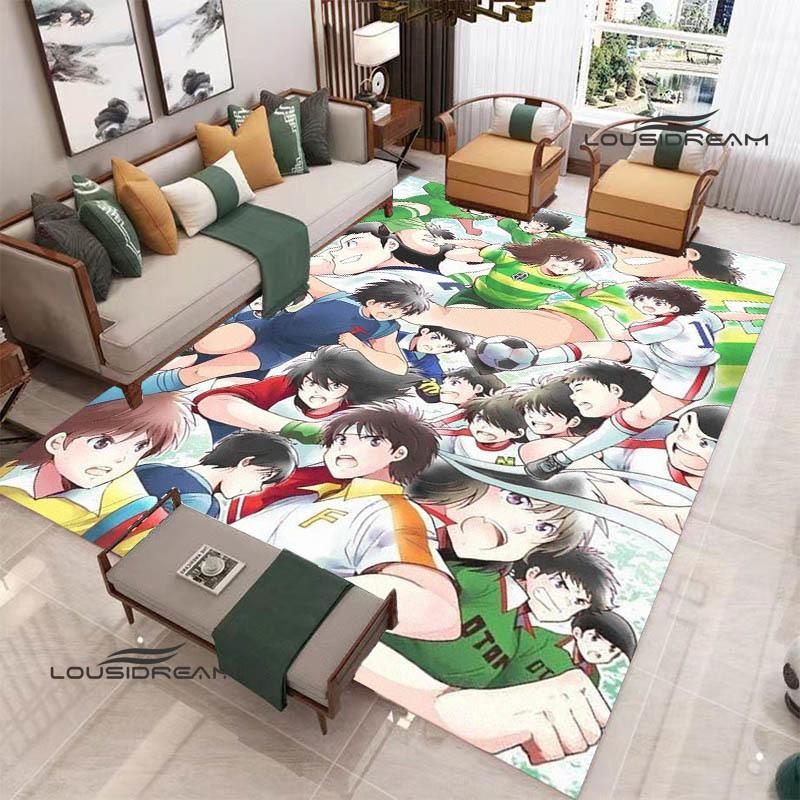 2026 Captain Tsubasa Cartoon carpet living room bedroom carpet balcony bathroom non-slip door mat photography props birthday gift