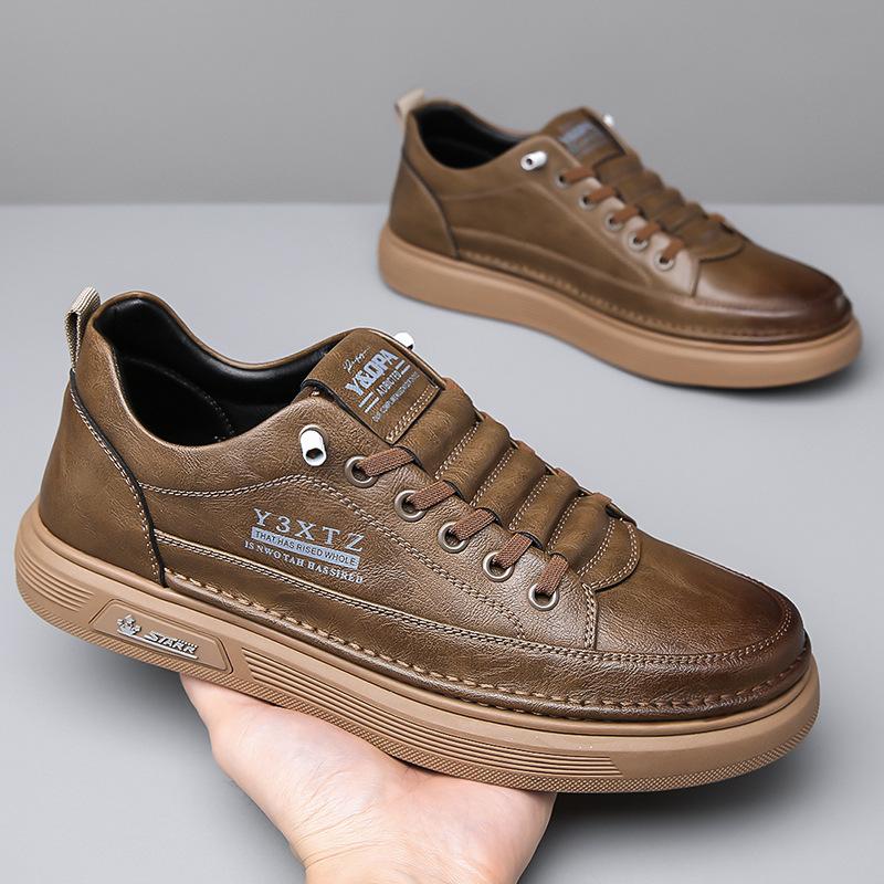 Горячие продажи мужская обувь весенние flow shoes дышащая повседневная кожаная обувь спортивные board shoes мужские