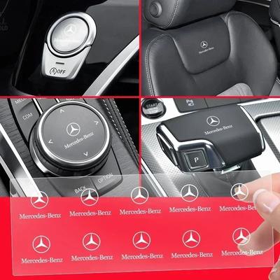 Автомобильная центральная консоль Автомобильный ключ Камера Мобильный телефон Мини Декоративная наклейка Для Mercedes Benz AMG A B C E S класса GLA GLC CLA GLK GLE