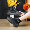 Зимние ботинки Женские осенние и зимние высокие ботинки Плюс бархатные толстые теплые короткие ботинки Хлопковая обувь Женская обувь