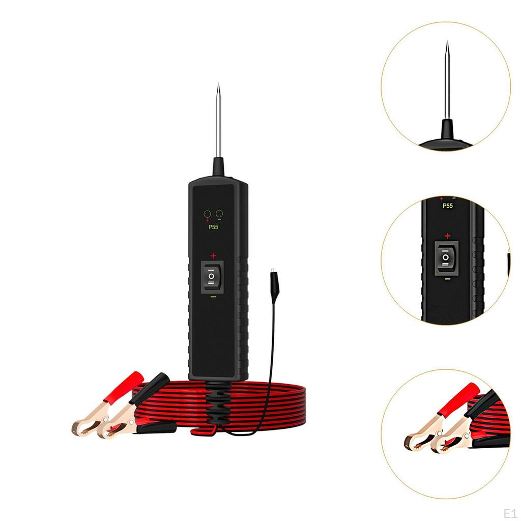 Автомобильный тестер электрических цепей, устройство для проверки проводов, функция фонарика, активатор компонентов