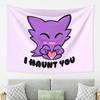 Haunter I Haunt You Гобелен Настенный Декор Эстетичный Домашний Декор Гобелены для Комнаты в Общежитии