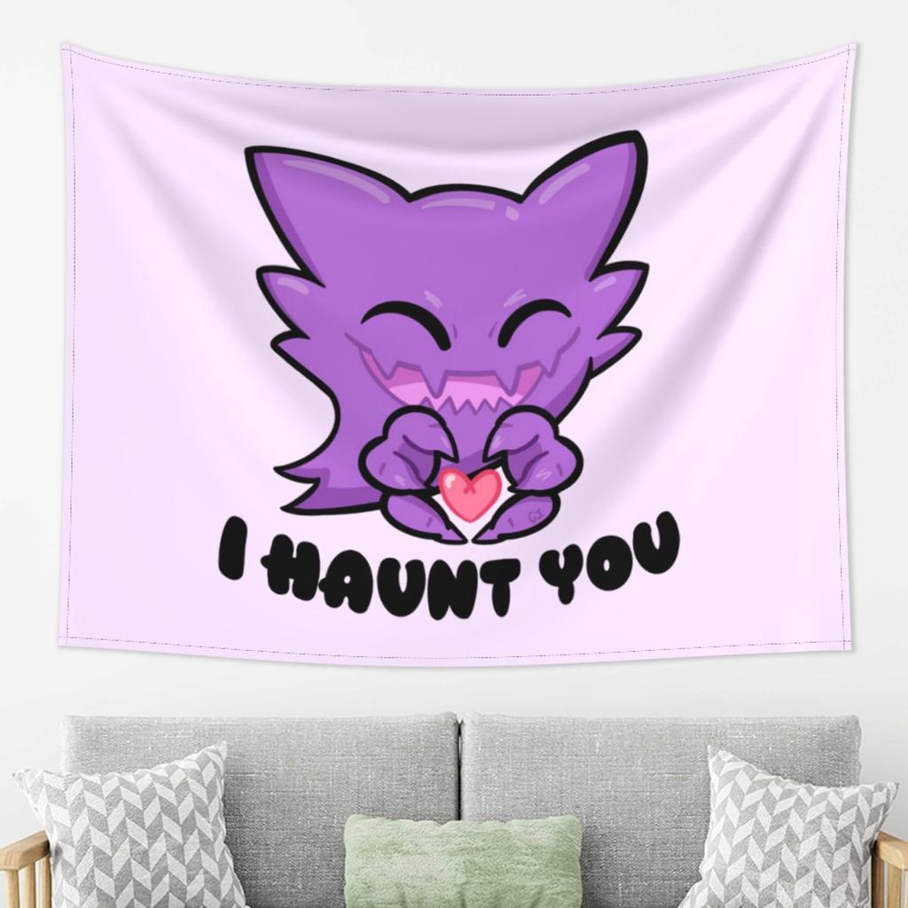 Haunter I Haunt You Гобелен Настенный Декор Эстетичный Домашний Декор Гобелены для Комнаты в Общежитии