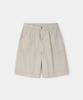 INDUST Pigment Washed Single-Pleat Bermuda Pants_4 Colors