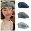 Warmth Painter Hat Korean Style Octagonal Hat Personality Denim Beret Streetwear