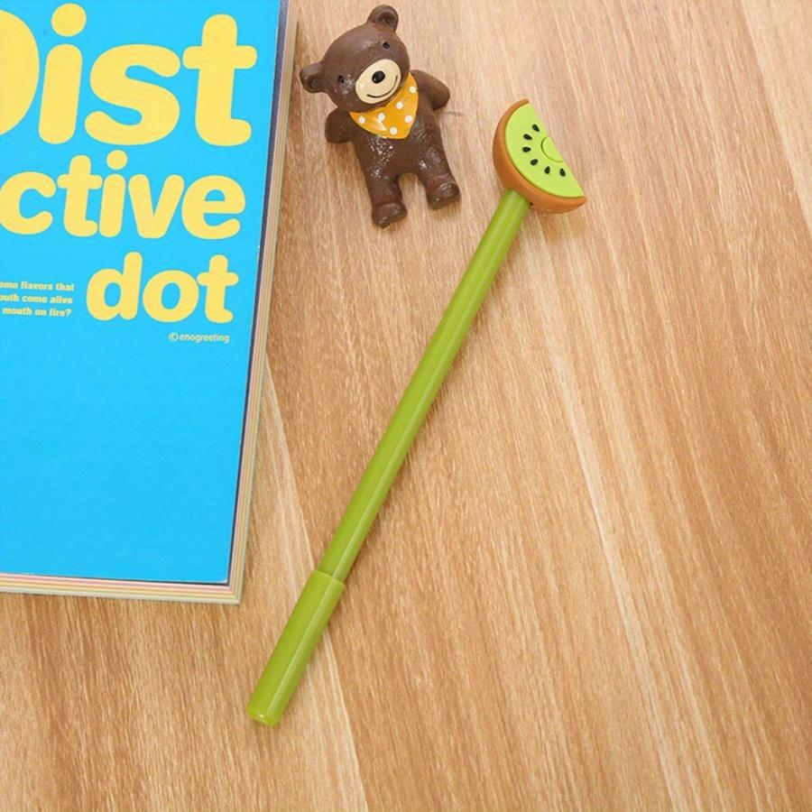 School Season 10pcs 0.5mm Cute Fruit Shape Gel Pen Creative Pen Cartoon Small Fresh Learning Stationery Water-based Signature Pen