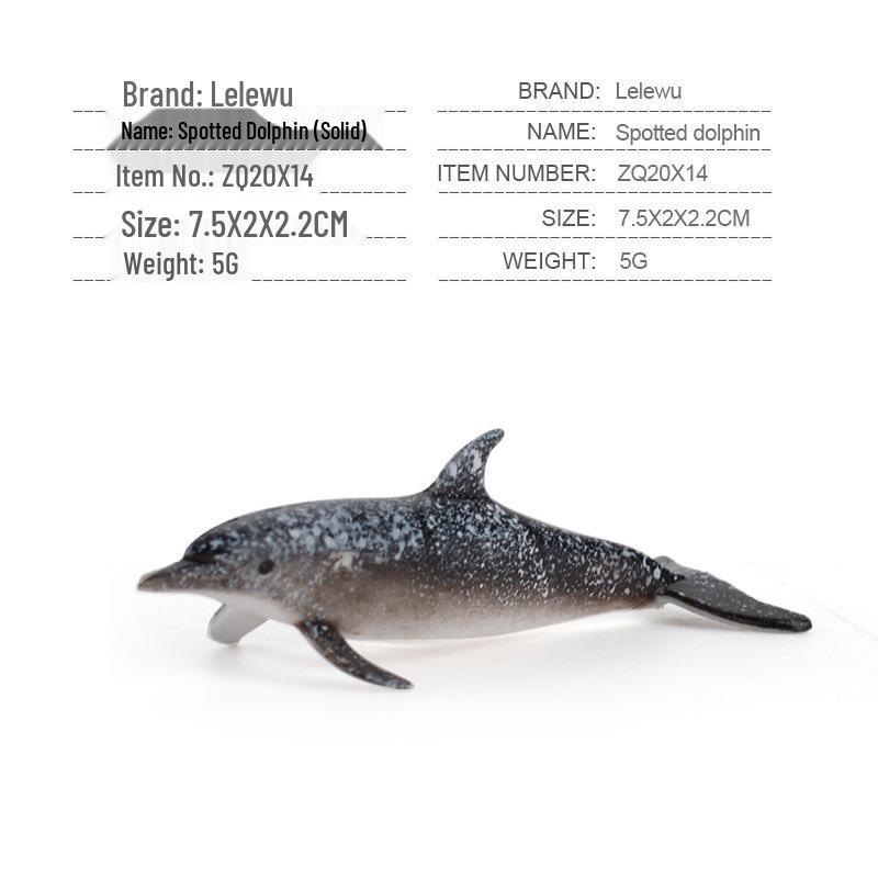 Children's Marine Animal Model Set: Mini Whale, Shark, Dolphin, Turtle, Sea Lion