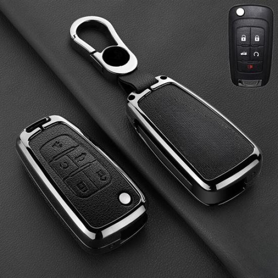 Zinc Alloy Leather Car Key Case Cover For Chevrolet Camaro Cruze Equinox Sonic