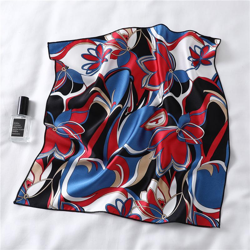 50 * 50 см шелковые шарфы весна и осень универсальное украшение профессиональные маленькие квадратные шарфы защита шеи связывающая сумка
