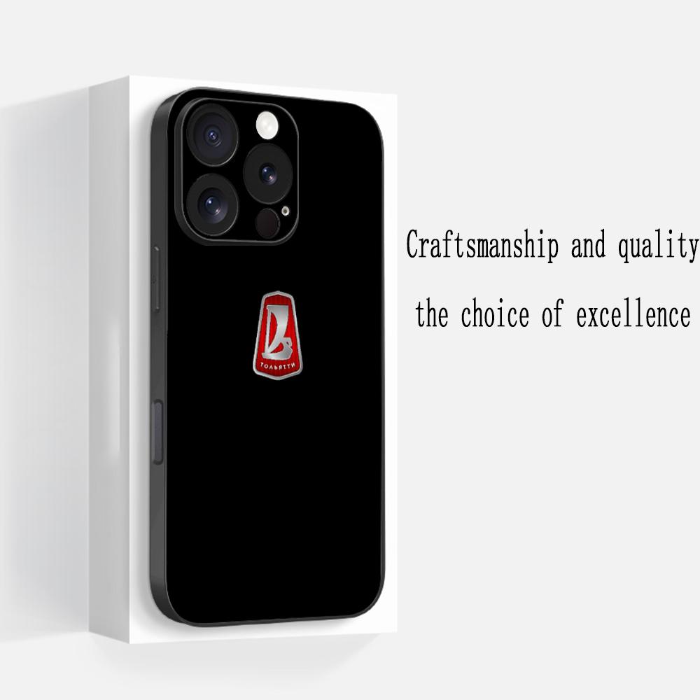 Cool car L-la-Da fashion logo design Phone Case For iPhone 17 16 e 15 14 13 12 Plus Mini Pro Max Soft black Shockproof Cover