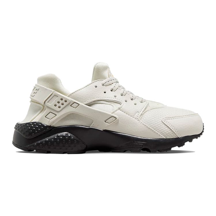 Nike Кроссовки Huarache Run GS Light Bone Black для детей Белый Металлик-Серебристый Университетский Золотой DQ1103-001