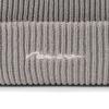 New Era Вязаная шапка с манжетой-резинкой HANDWRITTEN Rib Cuff Knit, эксклюзивно для Free, с рукописным логотипом, серая, ONSPOTZ,