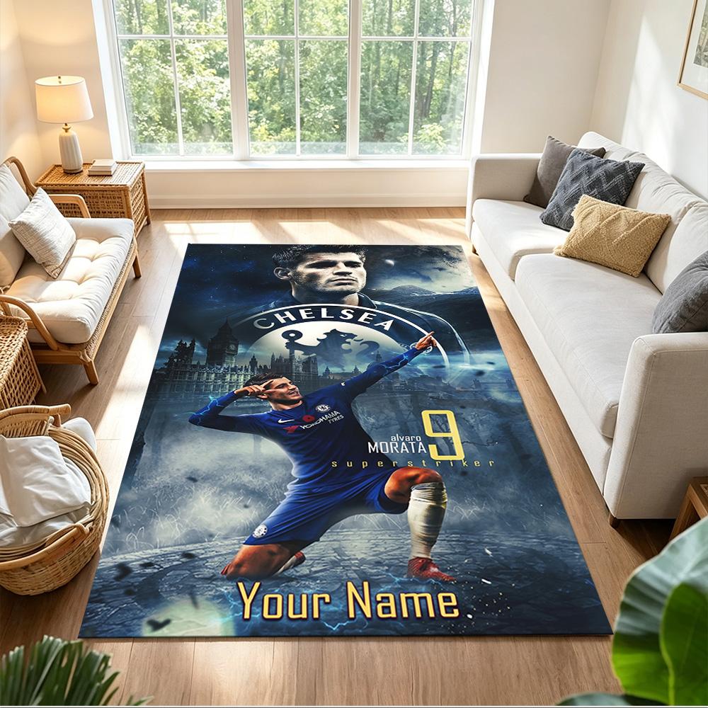 Chelsea Fc Football Player Customize Text Floor Mat Perfect for Foyer Entryway Dining Room Balcony Antislip Carpet Office home decor