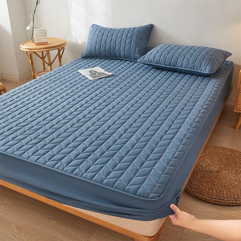 Водонепроницаемый наматрасник Стеганые покрывала Белый Простыня на резинке чехол для матраса Домашнее покрывало Эластичная простыня(Нет наволочки)