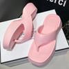 Fashion Thick Soled Sandals Women Girl Wearing Summer Luxury Sandals EVA Flip Flops Slides Women External Wear Beach Slippers