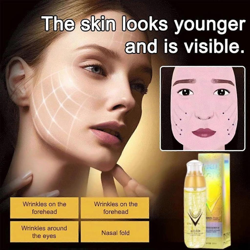 Anti Aging Serum Essence, Remove Wrinkles In Seconds Ecdoin Anti-Aging Essence, Anti-Wrinkle Lift Firm Toner Water for Dry Skin, Hydration & Repair