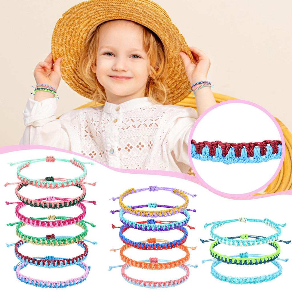 Two Color Bracelet Woven Toy, Children'S Friendship Bracelet Toy