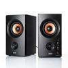 Проводные ПК-колонки Sanwa Direct 30 Вт с подключением 3,5 мм, деревянный дизайн, для телевизоров, компьютеров и мониторов, стерео, питание от сети, 400-SP107