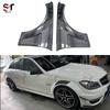 Mercedes-Benz C-Class W204 C63 Комплект карбоновых крыльев и брызговиков с отверстием