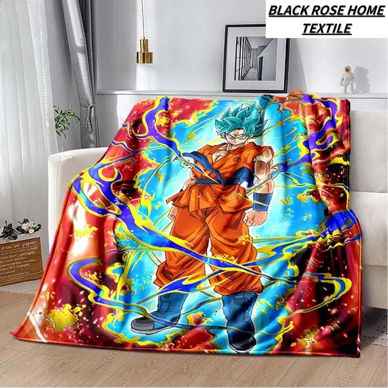 Fashion Art Print Comics D-Dragons B-Balls Blanket Bedroom Sofa Bed Sheet Outdoor Car Travel Hotel Portable Plush Cover Blanket