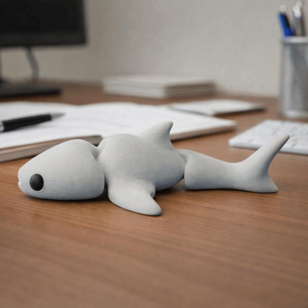 Mini Simulation Animal Multi-Joint Movable Marine Animal Model Creative Whale Figurine  Collection