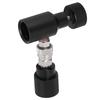 CO2 Refill Adapter Aluminum Cylinder Connector ASA with G1/2-14 Soda Accessory Black