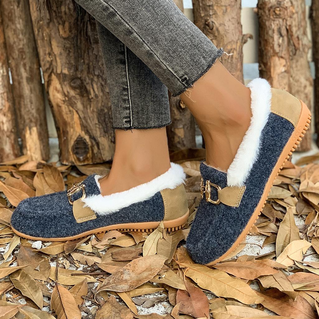 Fashion 2024 New Winter Autumn Women Flats Casual Slip-on Loafers Big Size Comfortable Outdoor Fashion Shoes for Women Zapatos De Mujer