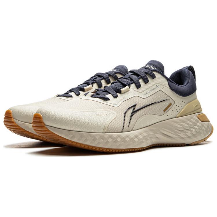 Кроссовки мужские Li Ning Protective Cloud Comfortable Trendy Non-Slip Wear-Stick Low-Top Casual Running Shoes Light-Blue AGLU251-3