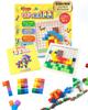 [Featured In Kodomoe] Sodatsumiki Building Blocks (10 Colors X 10 Blocks & 100 Practice Patterns) Wooden Blocks, Tsumiki Educational Toys, Wooden