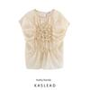 Kaslead New Arrival Women's Clothing Fashion Style Fashion All-Match Convex Flower Embroider Tops 4786002