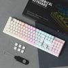 104 Keys Gaming Wired Mechanical Keyboard Blue Switch RGB Backlit Teclado Gamer for PC Laptop