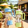 Leak-proof Sports Water Bottle Large Capacity Tea-water Separation Cup Tea Partition Cup  Travel