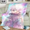 Jujutsu Kaisen Themed Flannel Blanket Warm Comfortable for Bedrooms, Sofas, Beds, Chairs, Picnics, Travel