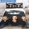 vampire Saga Romance 3pcs K-pop music group Bedding set,Ideal for Bedroom, Dormitory,Including Duvet Cover And 2pcs Pillowcases,Fan gifts